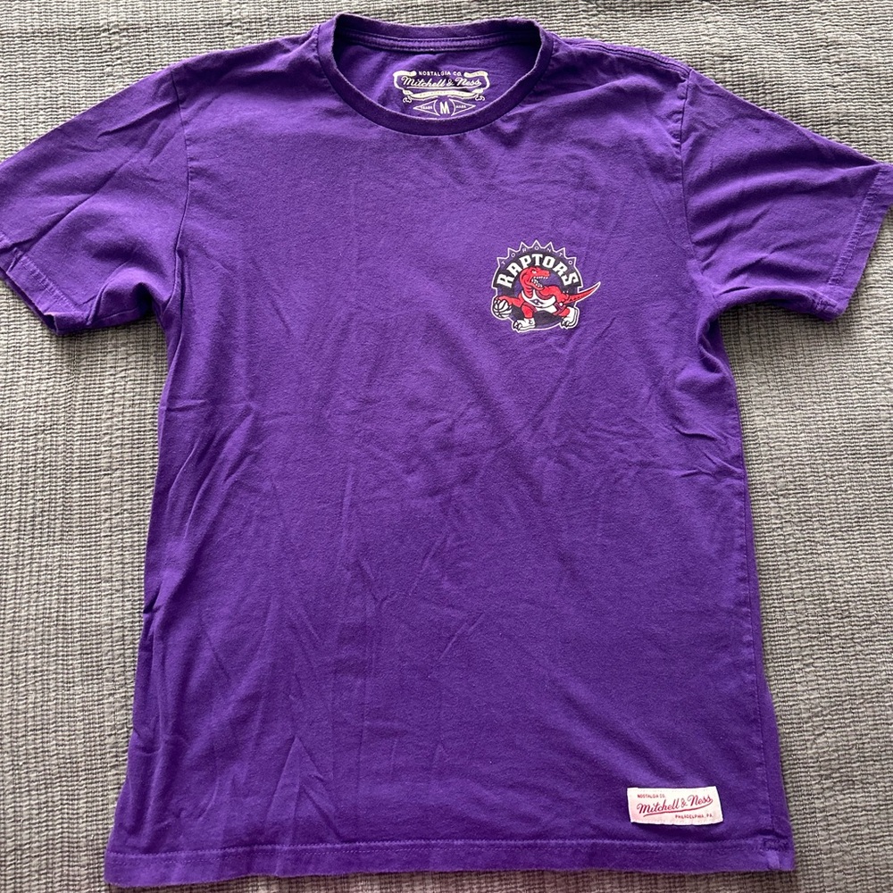 Mitchell and Ness Purple Raptors Tee